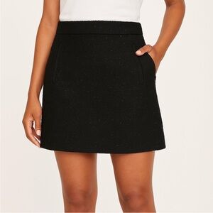 LOFT Black Mini Skirt